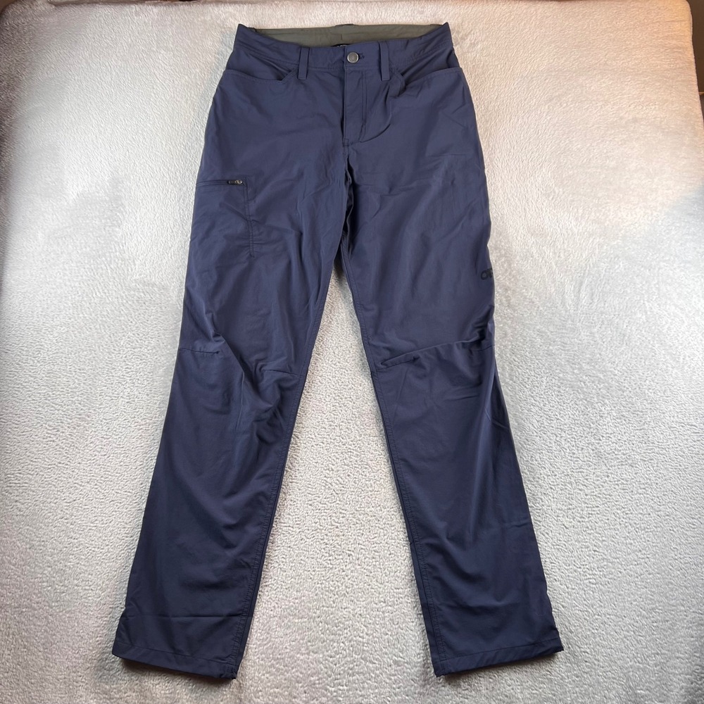 Outdoor Research Ferrosi Pants Mens 31 Blue Gray Hiking Climbing 287641 V064